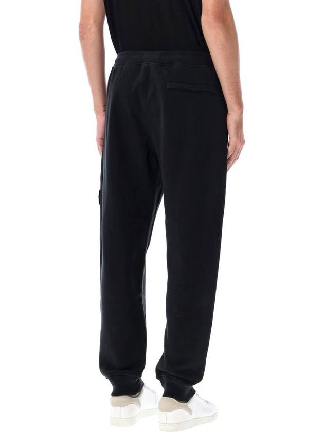 Signature Wappen Patch Cotton Baggy Pants Black - STONE ISLAND - BALAAN 3