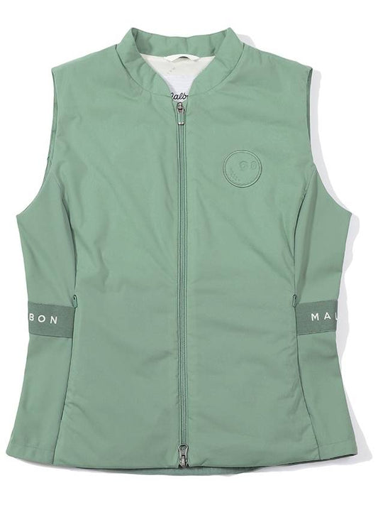 Light weight padded vest DARK MINT WOMAN - MALBON GOLF - BALAAN 1