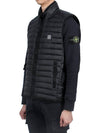 Men's Logo Patch Puffer Vest Black - STONE ISLAND - BALAAN 5