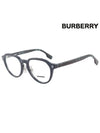 Eyewear Oval Plastic Eyeglasses Black - BURBERRY - BALAAN 1