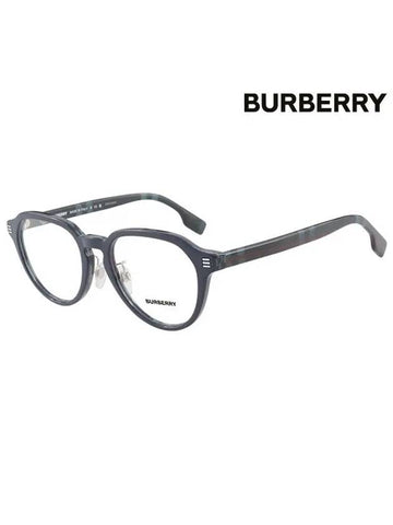 Eyewear Oval Plastic Eyeglasses Black - BURBERRY - BALAAN 1