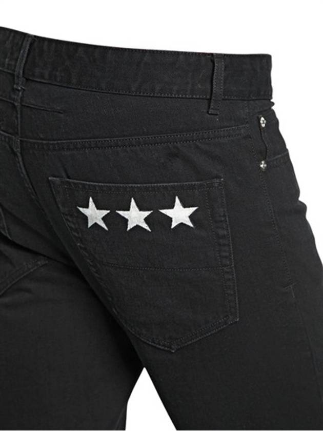 175CM Star Cotton Denim Jeans - GIVENCHY - BALAAN 4