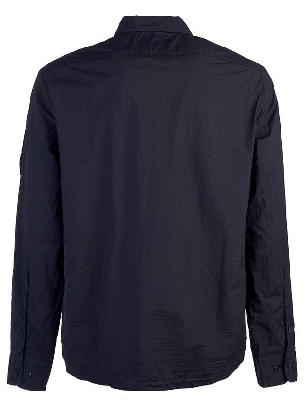 Tylon L Button Long Sleeve Shirt Navy - CP COMPANY - BALAAN 4