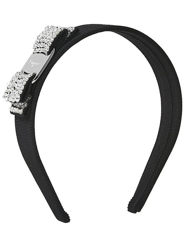 Ferragamo Women s Vara Bow Hairband 34 2758 NERO CRYSTAL 0524893 - SALVATORE FERRAGAMO - BALAAN 8