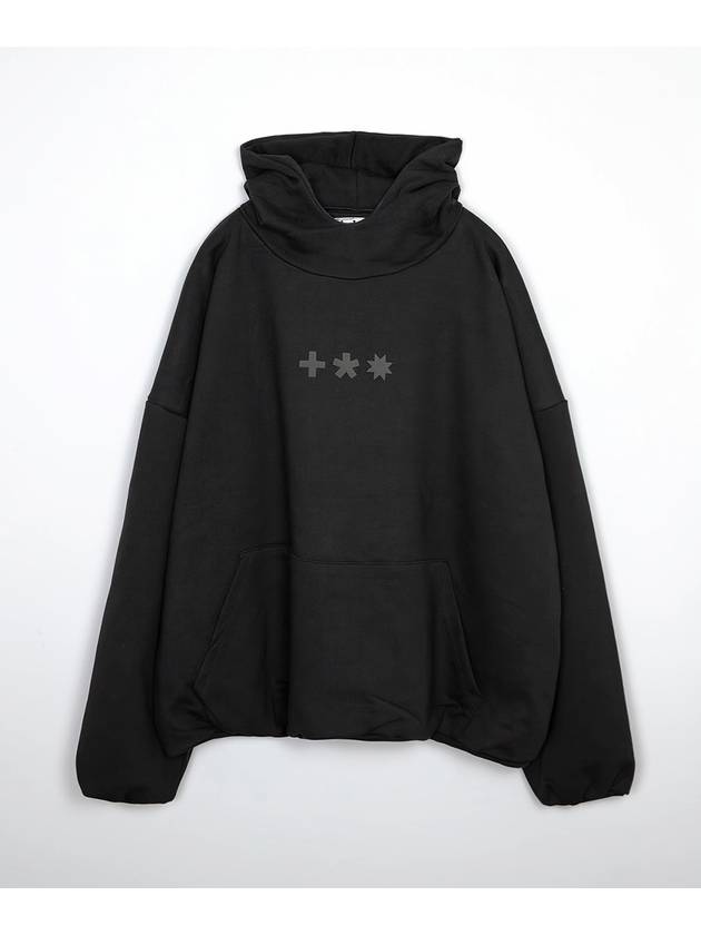 Symbol Logo Sweat Hoody in Black - MYDEEPBLUEMEMORIES - BALAAN 1