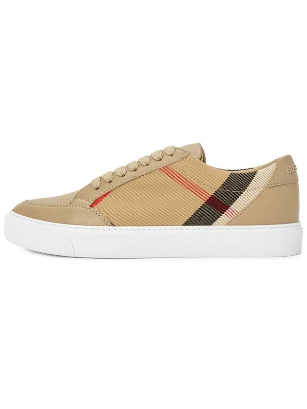 Women's House Check Low Top Sneakers Beige - BURBERRY - BALAAN 5