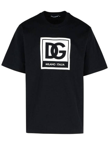 Dolce & Gabbana Black Cotton T-Shirt - DOLCE&GABBANA - BALAAN 1