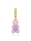 NOSTALGIA BEAR LAVENDER PAVE CONNECTOR Pendant Women Charm - CRYSTAL HAZE - BALAAN 3