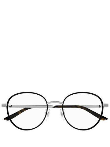 Eyewear Round Metal Eyeglasses Black Silver - GUCCI - BALAAN 1