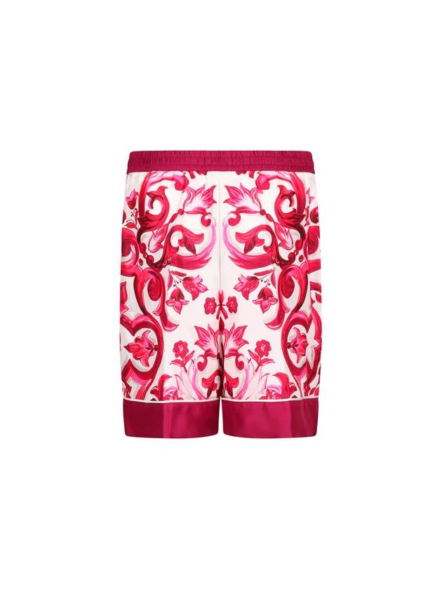 23 fw MAJOLICA Print Silk Shorts FTAM7THI1BGHE3TN B0710397090 - DOLCE&GABBANA - BALAAN 3