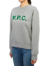 Elisa Logo Print Sweatshirt Grey - A.P.C. - BALAAN 5