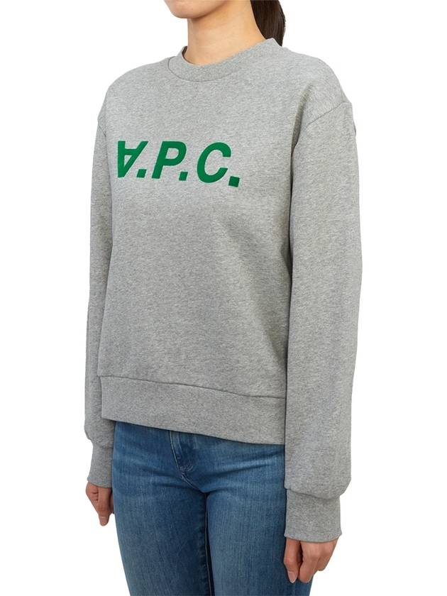 Elisa Logo Print Sweatshirt Grey - A.P.C. - BALAAN 5