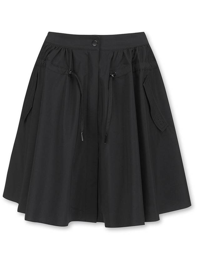 Women s long length high waist gathered culotte skirt - WAAC - BALAAN 1