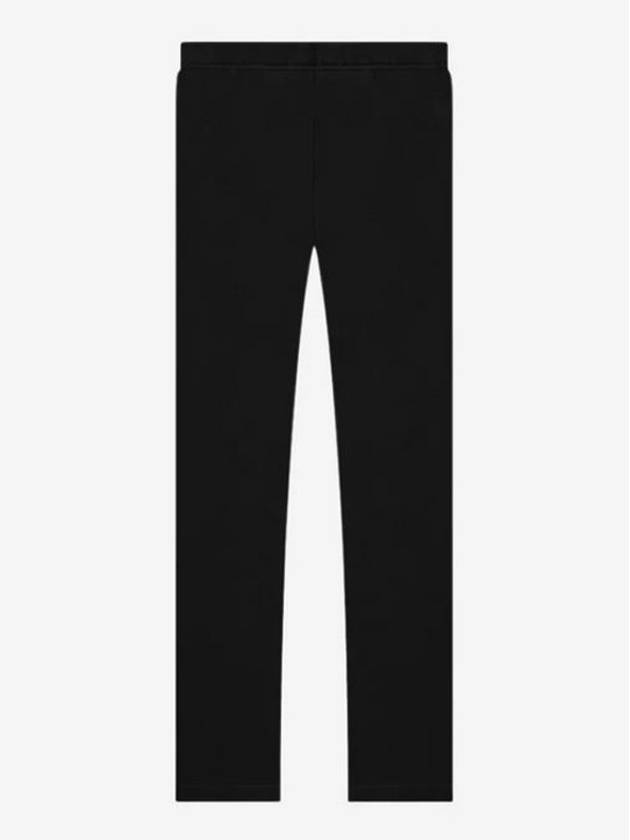 Core Relaxed Logo Cotton Track Pants Black - FEAR OF GOD ESSENTIALS - BALAAN 4