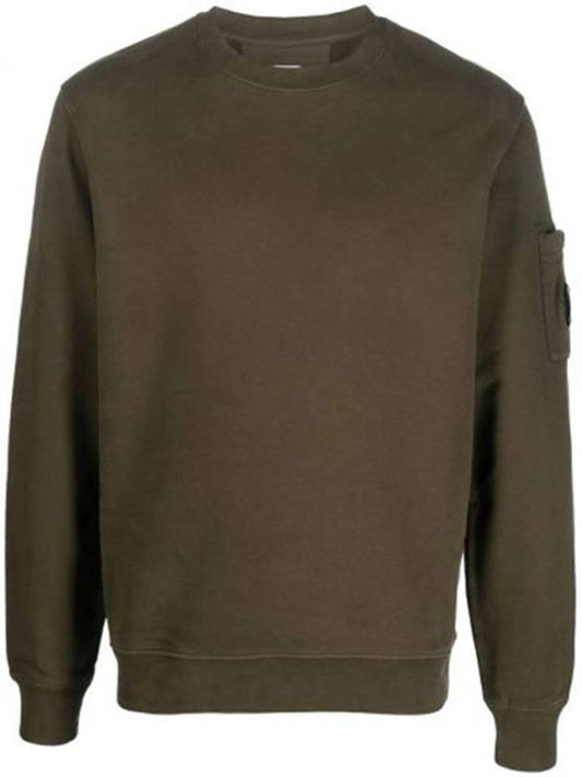 Brushed Emerized Diagonal Fleece Sweatshirt Khaki - CP COMPANY - BALAAN 2