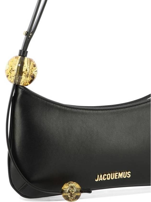 Le Bisou Perle Beaded Shoulder Bag Black - JACQUEMUS - BALAAN 5