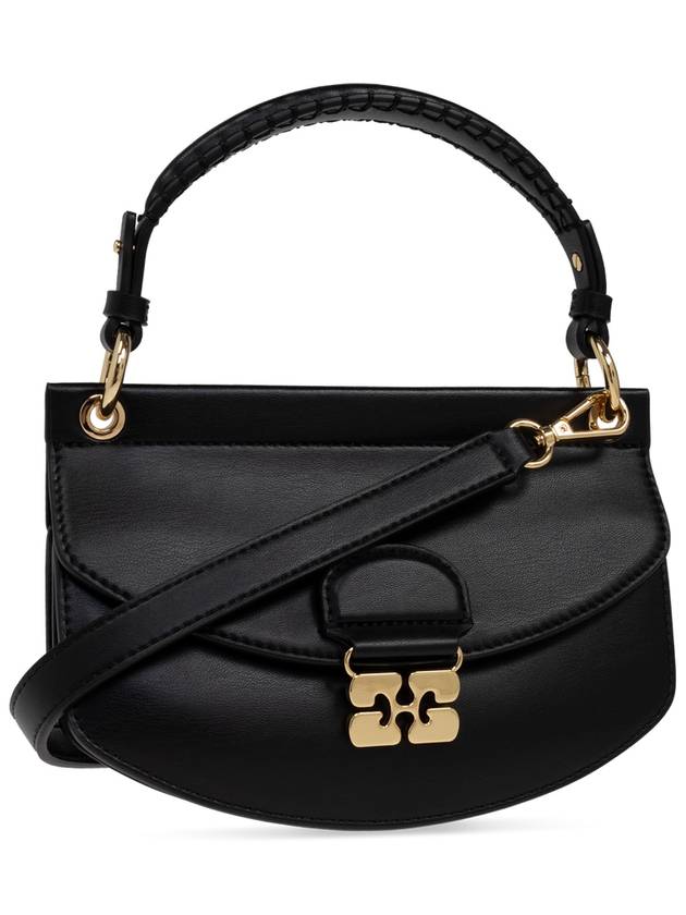 Ganni Handbag With Logo, Women's, Black - GANNI - BALAAN 4