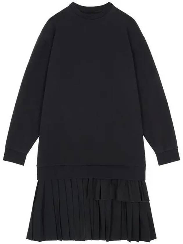 Layered Flare Hem Cotton Midi Dress Black - MAISON MARGIELA - BALAAN 2