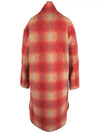 Women's Gabriel Wool Single Coat Orange - ISABEL MARANT - BALAAN 4