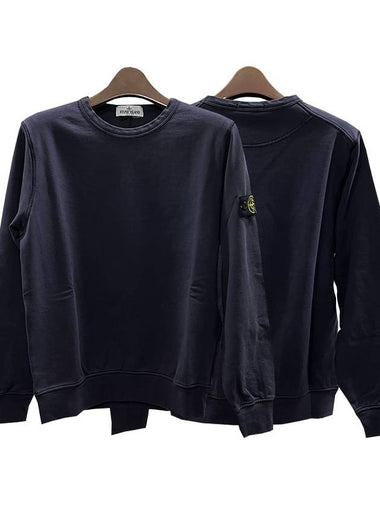 Kids Waffen Patch Sweatshirt 10 12 Ink Blue 781661340 V0026 - STONE ISLAND - BALAAN 1