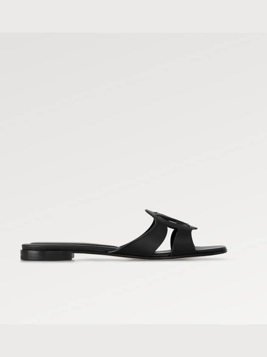 LV Isola Flat Mule Black - LOUIS VUITTON - BALAAN 1