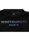 Gradient Embossed Back Logo Hoodie Black - WOOYOUNGMI - BALAAN 7