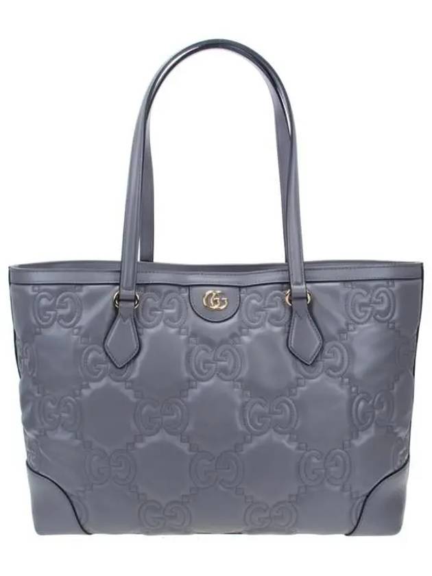 GG Matelasse Leather Medium Tote Bag Grey - GUCCI - BALAAN 2