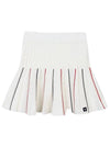 golfwear three-color pleated knit skirt white - ONOFF - BALAAN 1