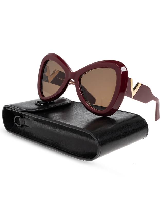 Valentino Eyewear Sunglasses, Women's, Burgundy - VALENTINO - BALAAN 3