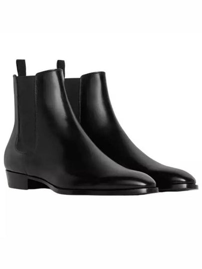 Drugstore Shiny Calfskin Chelsea Boots Black - CELINE - BALAAN 2