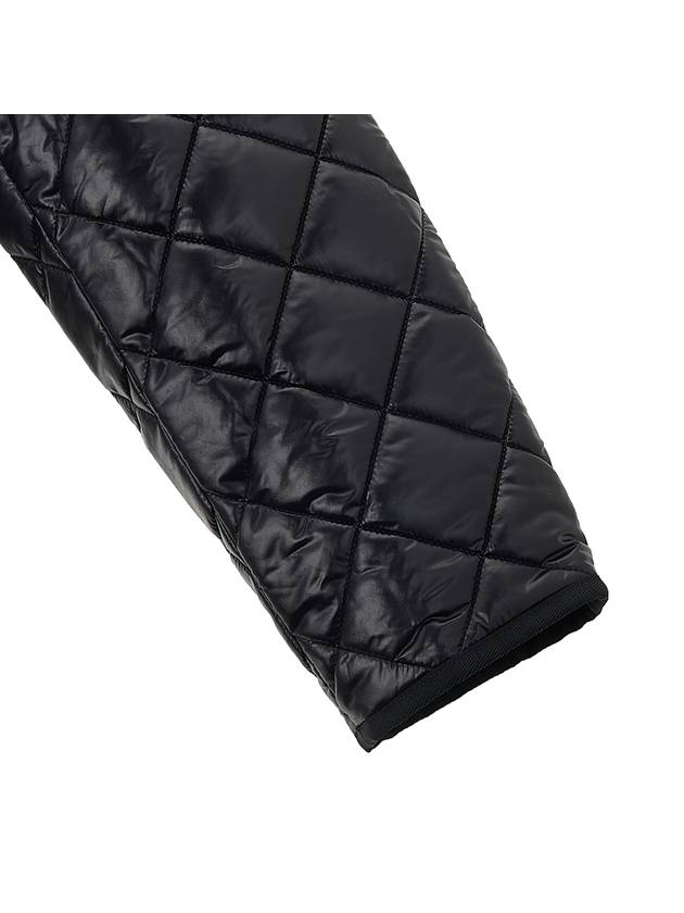 Diamond Quilted Reversible Hooded Jacket Brown Black - BURBERRY - BALAAN 9