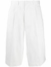 tailored bermuda shorts white - ALEXANDER MCQUEEN - BALAAN 7