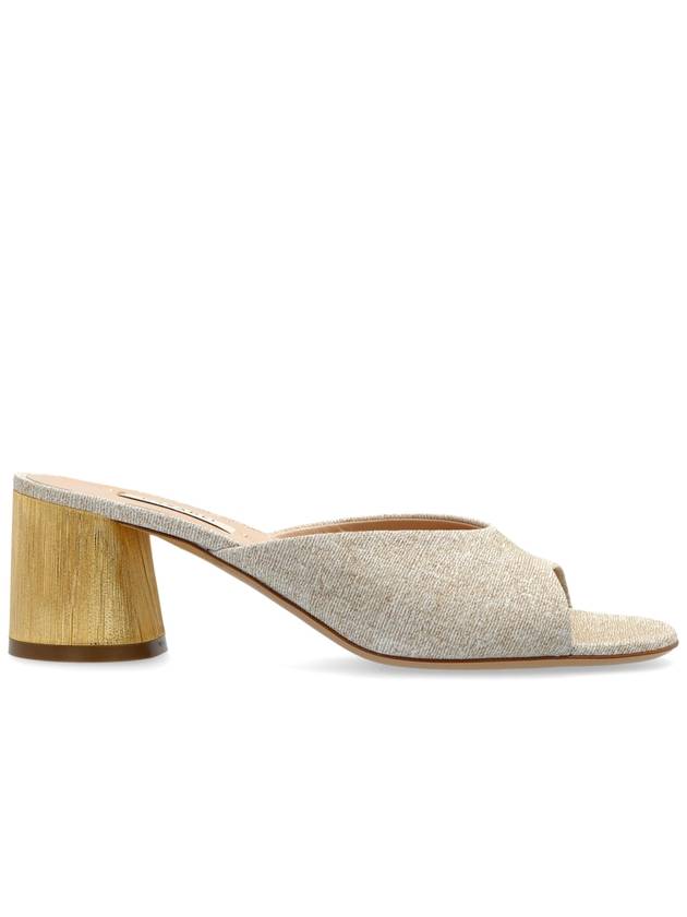 Casadei Heeled Mules Cleo Opera Bellagio, Women's, Beige - CASADEI - BALAAN 1