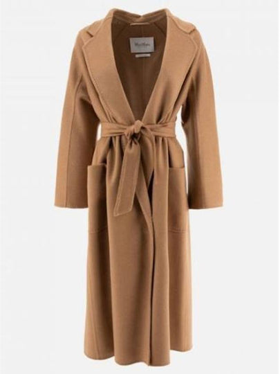 Ludmilla Belted Single Coat Brown - MAX MARA - BALAAN 2