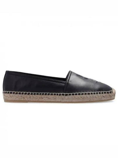 Leather Espadrilles Black - SAINT LAURENT - BALAAN 2