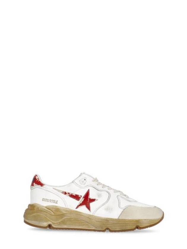 Men's Running Sole Red Star Low Top Sneakers White - GOLDEN GOOSE - BALAAN 2