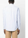 Men's Striped Custom Fit Long Sleeve Shirt Blue - POLO RALPH LAUREN - BALAAN 6