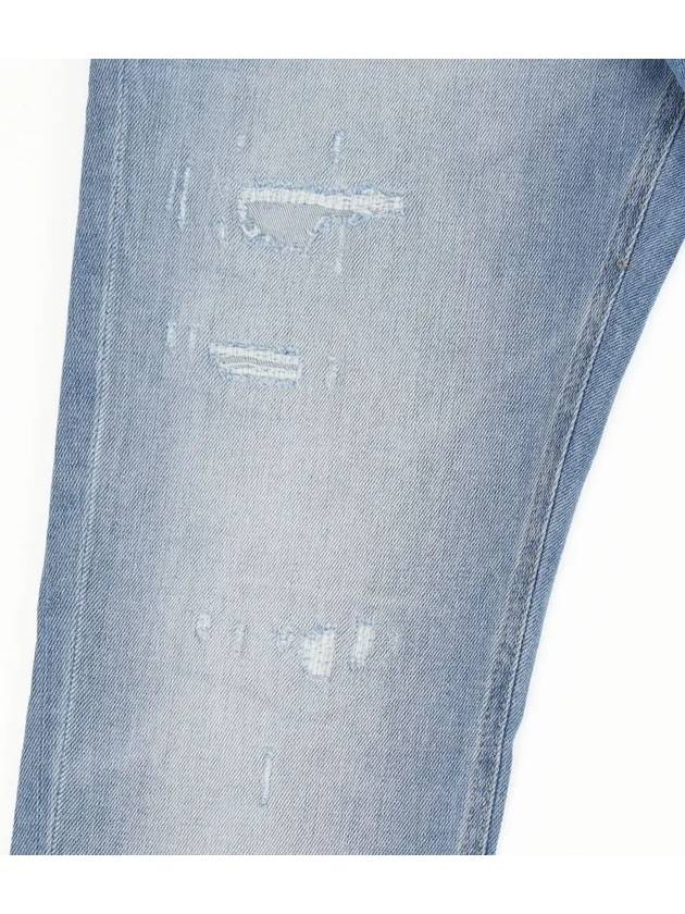 IKALOOK Light Blue Damage Tapered Fit Jeans JN132 - IKALOOOK - BALAAN 6