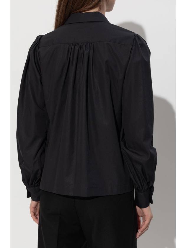 Comme Des Garçons Noir Kei Ninomiya Cotton Shirt, Women's, Black - COMME DES GARCONS - BALAAN 4