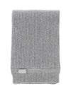 Intarsia Logo Wool Cashmere Muffler Grey - MIU MIU - BALAAN 2