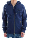 Zip-Up Jazz Star Zip-Up Hoodie Blue - DSQUARED2 - BALAAN 1