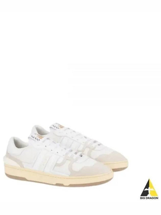 Clay Lace-Up Low Top Sneakers White - LANVIN - BALAAN 2