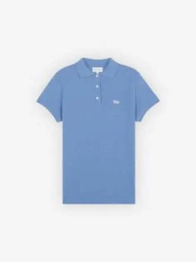 Baby Fox Patch Regular Polo Shirt Blue - MAISON KITSUNE - BALAAN 2