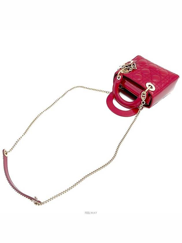 Christian Patent Cannage Lady Bag Mini - DIOR - BALAAN 5