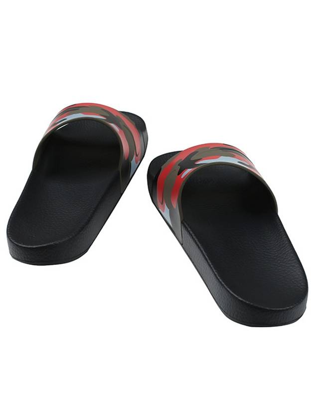 Men's Graphic Print Camo Slippers - VALENTINO - BALAAN 6