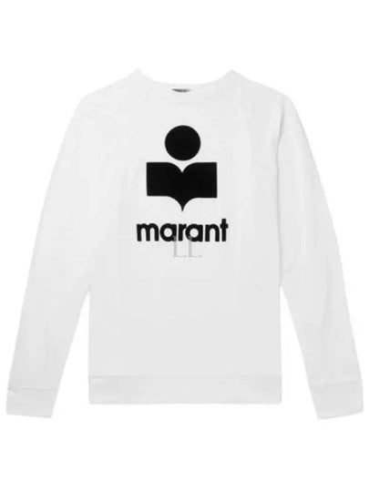 Kieffer Logo Print Linen Long Sleeve T-Shirt White - ISABEL MARANT - BALAAN 2