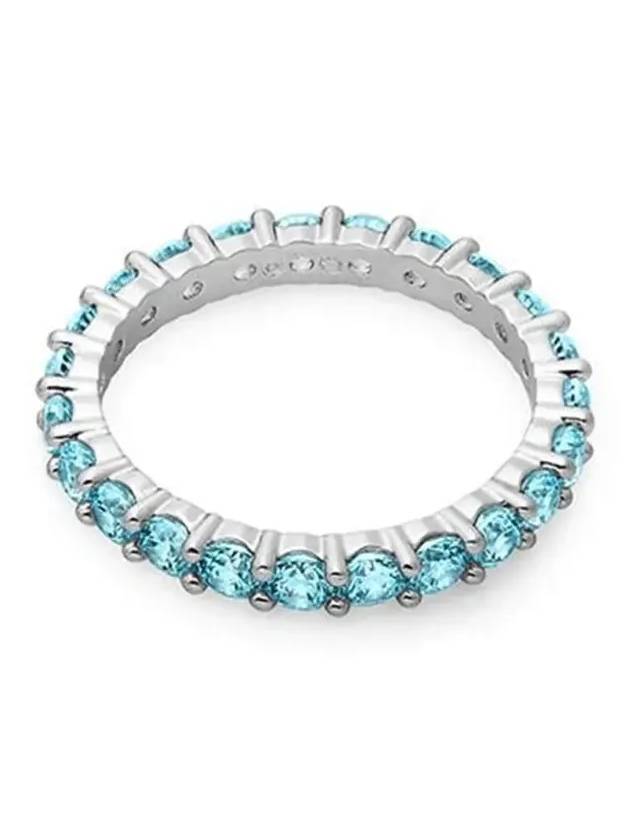 Matrix Vitore Ring Silver Blue - SWAROVSKI - BALAAN 4