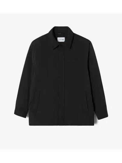 Men's Shirt Type Down Blouson Jacket Black - LACOSTE - BALAAN 2