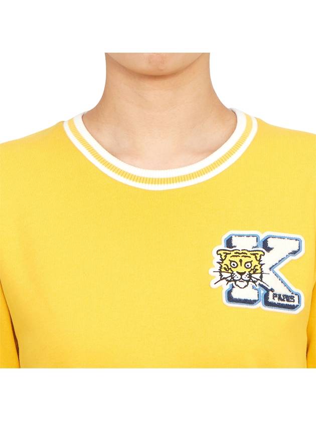 Kids Logo Knit Top Yellow - KENZO - BALAAN 6