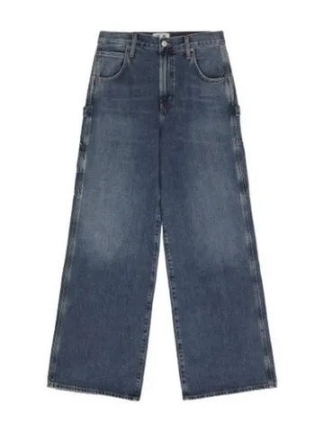 A Goldie Raw Denim Straight Pants Darkness Jeans - AGOLDE - BALAAN 1